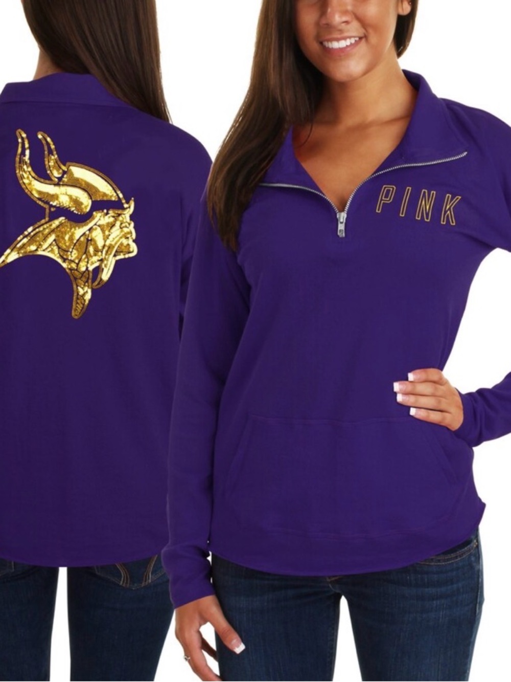 Victoria’s Secret PINK Quarter-Zip Pullover